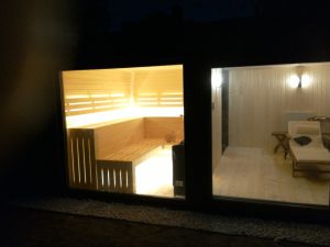 Domek saunowy - oświetlenie